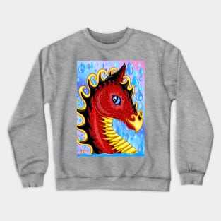 Red Water Dragon Crewneck Sweatshirt